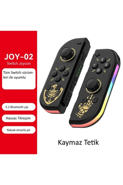 JOY-02 Switch/Switch OLED Uyumlu Siyah JoyCon Joystick - Resim 2