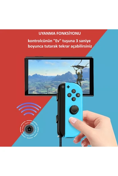 JOY-02 Switch/Switch OLED Uyumlu Siyah JoyCon Joystick - Resim 6