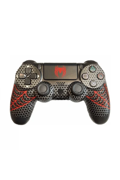 PS4-PC-Android BOX-Android-IOS Telefon Tablet Uyumlu Spıder-Man Tema Titreşimli Bluetooth Oyun Kolu ürün görseli 1
