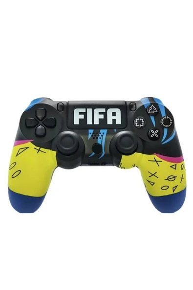 PS4-PC-Android BOX-Android-IOS Telefon Tablet Uyumlu Desenli Dual Titreşimli Bluetooth Oyun Kolu ürün görseli 1
