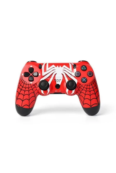 PS4-PC-Android BOX-Android-IOS Telefon Tablet Uyumlu Spıder-Man Tema Titreşimli Bluetooth Oyun Kolu ürün görseli 1