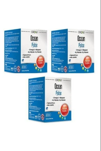 Ocean Pulse Balık Yağı 30 Kapsül 3 Adet ürün görseli 1