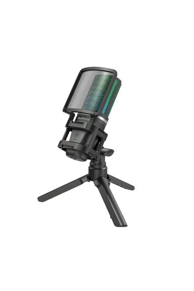 A68 RGB USB Condenser Gamer Mikrofon ürün görseli 1