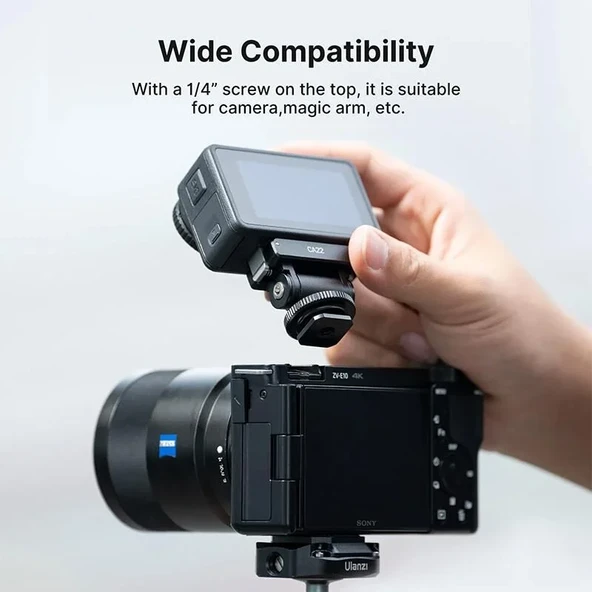 Ulanzi CA22 DJI Osmo Action 3/4 İçin Cold Shoe Adaptörü - Resim 6