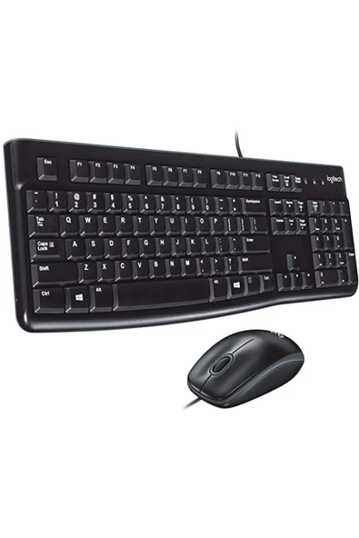 Logitech Mk120 Kablolu Q Klavye-mouse Set Siyah - Resim 3