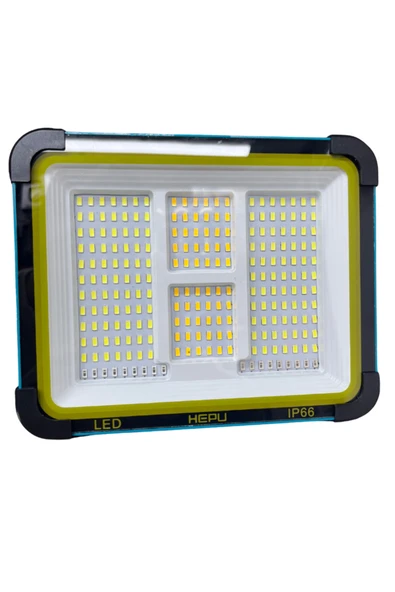 Güneş Enerjili Taşınabilir LED – 150W Güç, 336 LED, IP66, Solar + USB Şarjlı, Mıknatıslı Taban ürün görseli 1