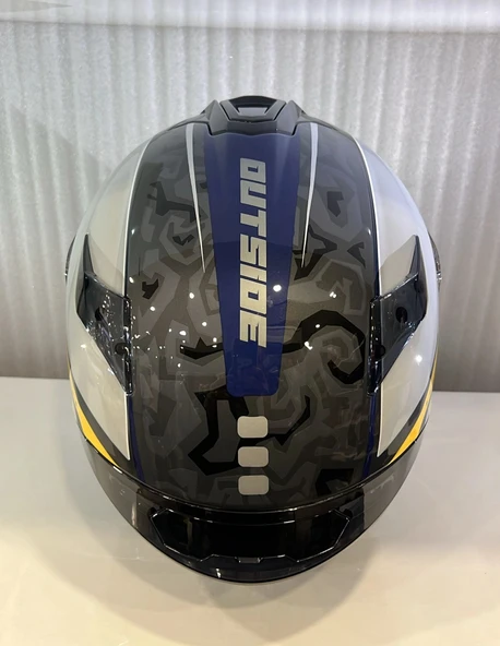 KASK MT HELMETS TARGO S OUTSİDE C3 PARLAK SARI - Resim 5
