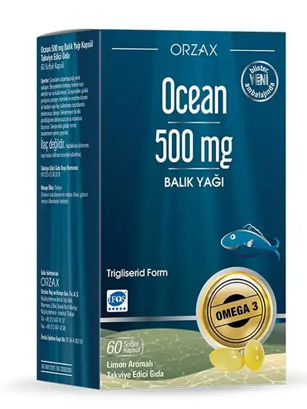 Ocean Balık Yağı 500mg 60 Kapsül ürün görseli 1