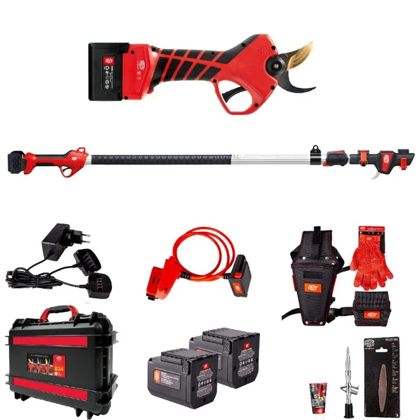 Felco 834W Çift Akülü Budama Makası 34MM + Felco 834/100 Uzatma Borusu 150-250cm ürün görseli 1