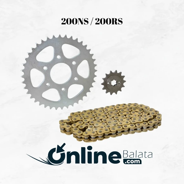 Bajaj Pulsar 200 NS Gold Zincir Dişli Seti 1277 ürün görseli 1