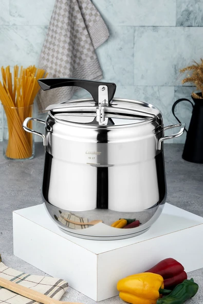Cooker Lara 13 L Indüksiyon Uyumlu Düdüklü Tencere CKR2968 ürün görseli 1