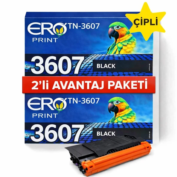 TN-3607 / Brother HL-L6410DN Çipli Muadil Toner - 2'li Avantaj Paket ürün görseli 1