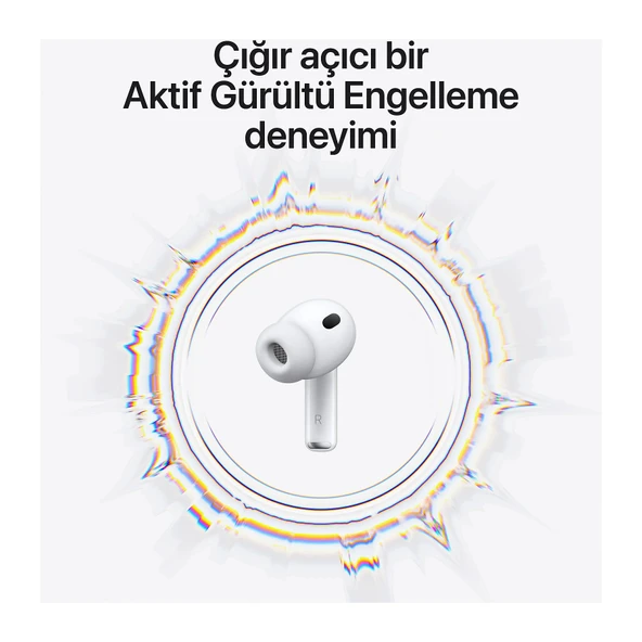 PTTAVM: Apple AirPods Pro 3. Nesil Beyaz (Apple Türkiye Garantili)