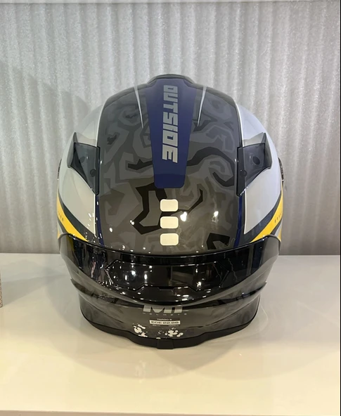 KASK MT HELMETS TARGO S OUTSİDE C3 PARLAK SARI - Resim 4