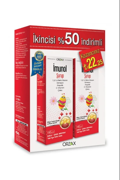 Ocean İmunol Şurup 150 ml 2 Adet ürün görseli 1