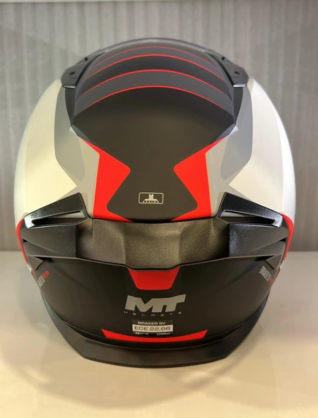 KASK MT BRAKER SV INCEPTION B5 MAT KIRMIZI - Resim 9