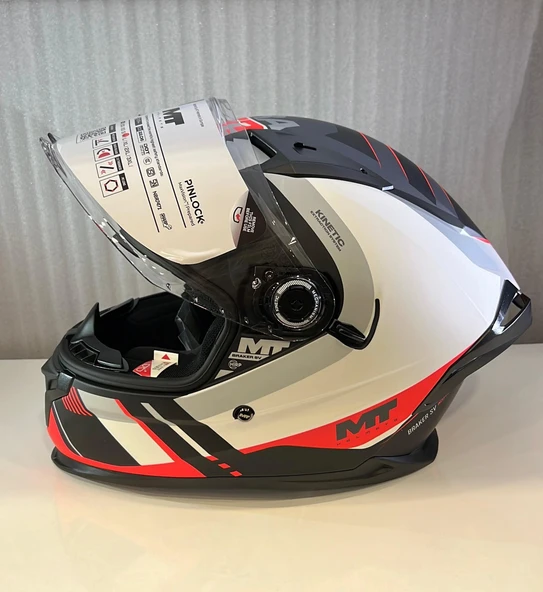 KASK MT BRAKER SV INCEPTION B5 MAT KIRMIZI - Resim 5