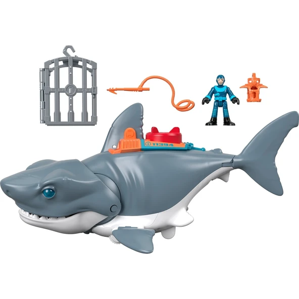 Imaginext Çılgın Köpekbalığı Oyun Seti Gerçekçi Hareketlere Sahip Figür Seti imaginext Batman Oyuncakları ürün görseli 1