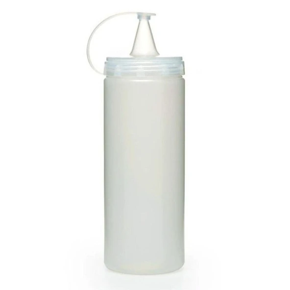 Şeffaf Kapaklı Sızdırmaz Yağlık Sosluk Şişesi Plastik Yağdanlık 400 ml. AP-9028 (Timya/Go1395)  200026 ürün görseli 1