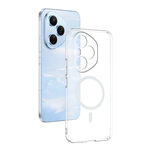 Honor 400 Pro Kılıf Kamera Korumalı MagSafe Şarj Özellikli Lüx Şeffaf London Silikon Kapak ürün görseli 1