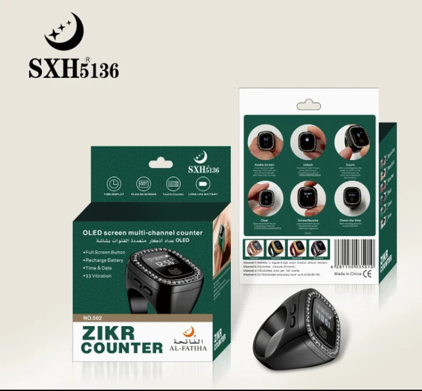 ZİKİR MATİK TAŞLI  OLED EKRANLI (NO:502) - Resim 2