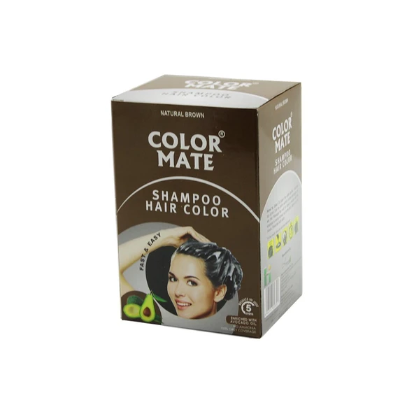 COLOR MATE 10PCS KAHVERENGİ SAÇ BOYAMA ŞAMPUANI (Timya/Go1395)  200413 ürün görseli 1