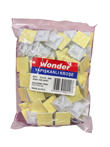 Wonder 25X25 Yapışkan Kroşe (100 Adet) ürün görseli 1