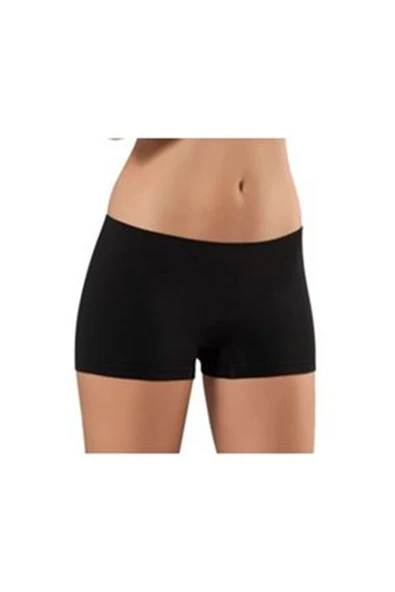 Siyah Dikişsiz Kadın Boxer Korse - 700 ürün görseli 1