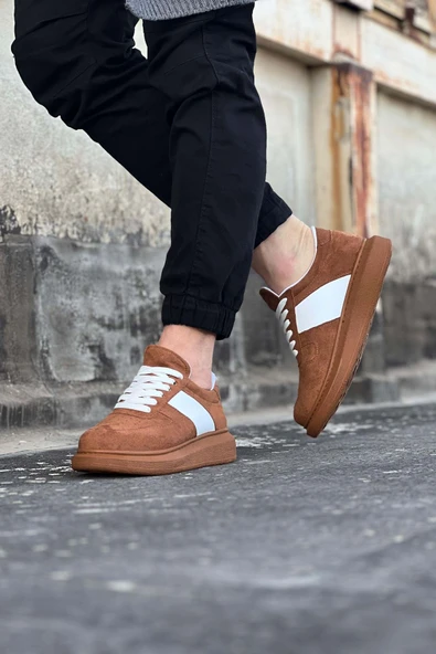 Taba Süet Erkek Casual Ayakkabı - Resim 2