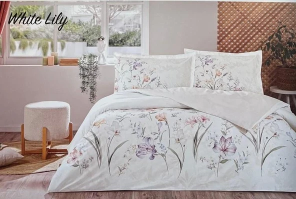 Özdilek Çift Kişilik Ranforce Nevresim Takımı White Lily ürün görseli 1