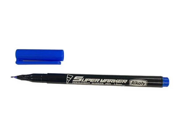 Rikoty G-0921 Mavi 1 mm Uçlu Süper Marker Kalem ürün görseli 1