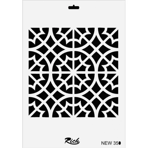 Rich New Seri N-350 Stencil 35x25 cm ürün görseli 1