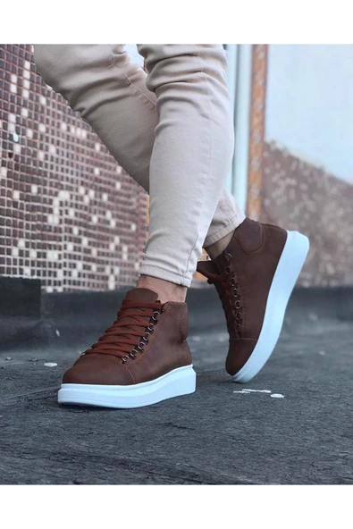 Taba Bağcıklı Sneakers Yarım Bilek Bot - Resim 3