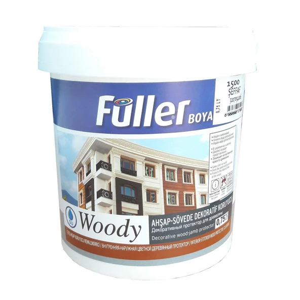 Füller Woody Su Bazlı Şeffaf Vernik 0,75 Litre ürün görseli 1