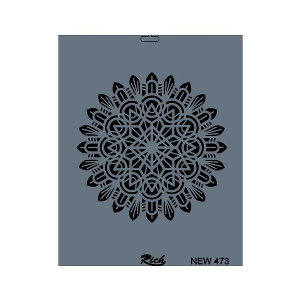 Rich New Seri N-473 Stencil 35x25 cm ürün görseli 1