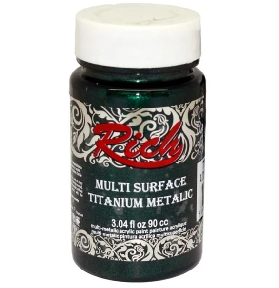Rich Multi Surface Titanium 2554 Antik Yeşil Metalik 90 cc ürün görseli 1