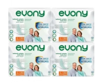 Evony Hasta Bezi Yetişkin Bel Bantlı Tekstil Yüzey L-büyük Boy 120 Adet ürün görseli 1