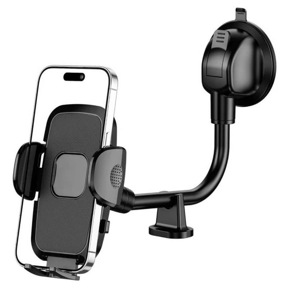 Ayarlanabilir Vakum Kilitli Cam Ve Torpidoya Takılabilen Telefon Tutucu (Timya/Go1395)  205053 ürün görseli 1