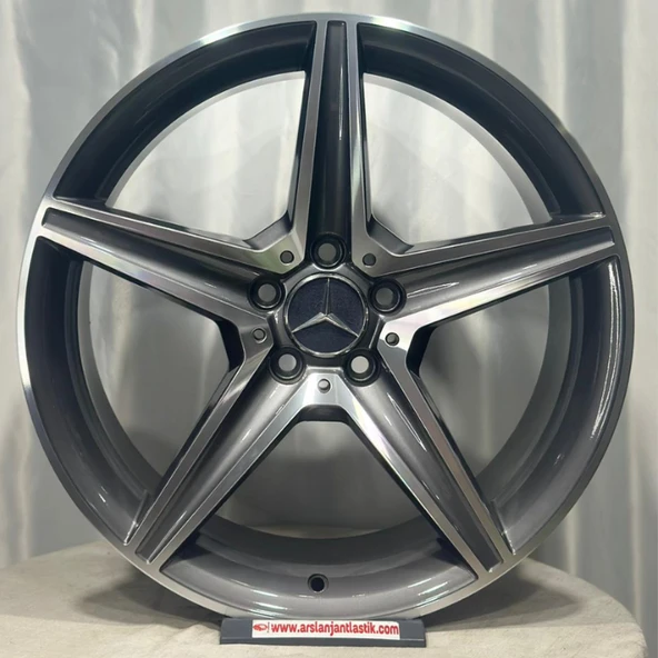 5*112*19*8.0*9.0 ET43-49 ÖN ARKA CH66.6 DY1719 GUN METAL DİAMOND W205 JANT ürün görseli 1