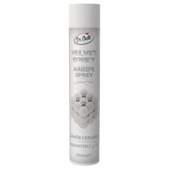 SPREY BOYA KADİFE DR GUSTO 250 ML GÜMÜŞ ürün görseli 1