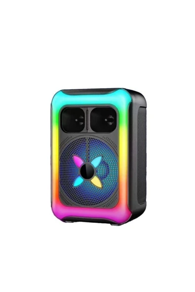 Kablosuz Mikrofonlu RGB Işıklı Bluetooth Hoparlör USB TF FM 12W Taşınabilir KTS-2452 ürün görseli 1