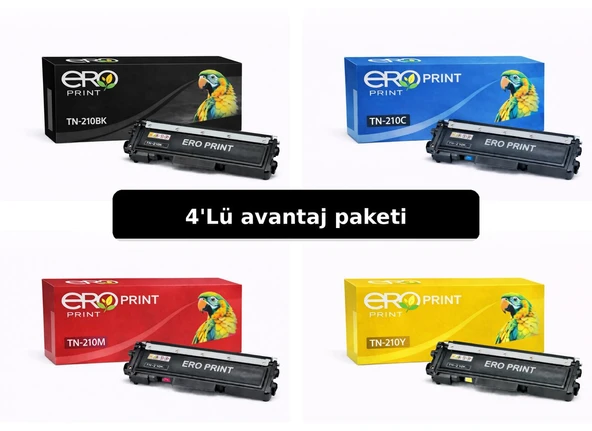 TN-210 / Brother MFC-9120CN İçin 4 Renk Muadil Toner Set ürün görseli 1