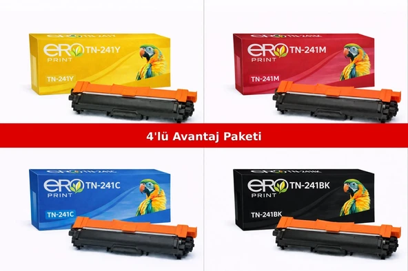 TN-241 / Brother HL-3170CDW İçin 4 Renk Muadil Toner Set ürün görseli 1