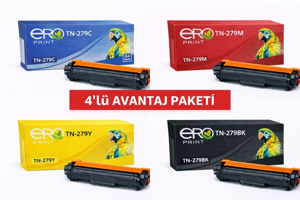 TN-279 / Brother DCP-L3527CDW İçin 4 Renk Muadil Toner Set ürün görseli 1