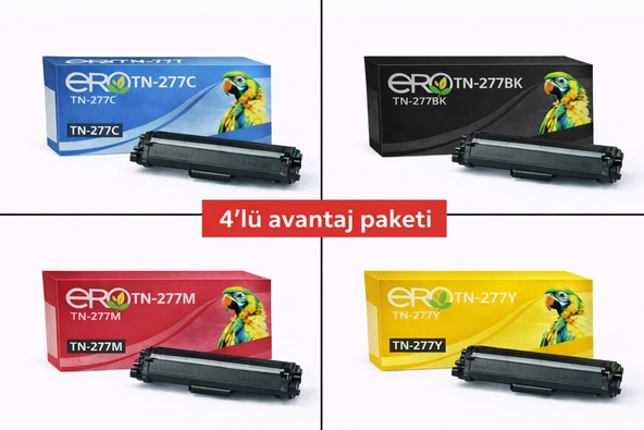 TN-277 / Brother DCP-L3510CDW İçin 4 Renk Muadil Toner Set ürün görseli 1
