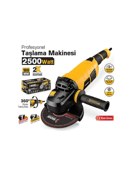 Sgs 5117 Profesyonel Taşlama Makinesi - 2500 Watt, 230MM ürün görseli 1