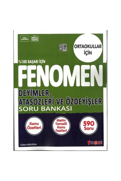Fenomen 8.Sınıf Deyimler Atasözleri Özdeyişler Soru Bankası ürün görseli 1