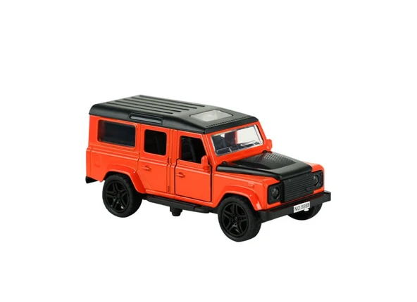 Die Cast Metal Çek Bırak Turuncu Jip ürün görseli 1