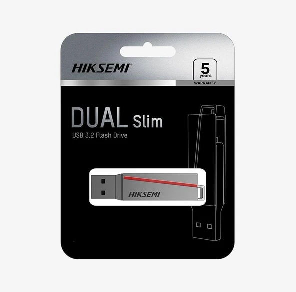 HIKSEMI USB-E307C USB Flash Bellek, 256 GB ürün görseli 1
