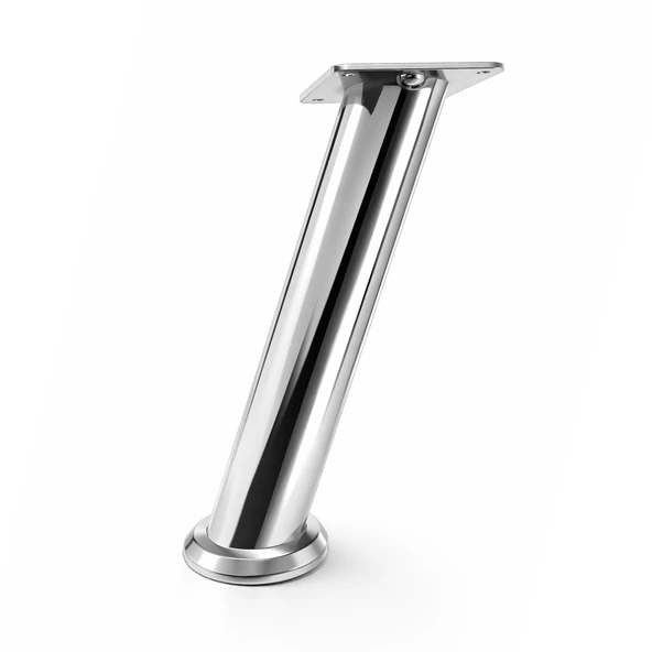 Tablalı Dereceli Ayarlanabilir (20 CM) Krom Metal Baza TV Ünitesi Koltuk Mobilya Ayağı (+2CM) ürün görseli 1